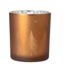 Photophore verre forêt de sapins Rader