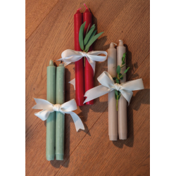 Lot de deux bougies TILLEUL coniques Rader