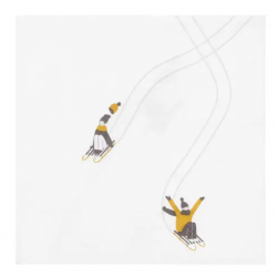 Serviette papier Luge Räder