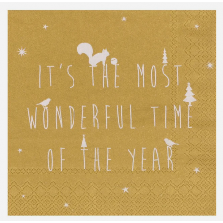 Serviette papier Ecureuil Noël 2025 Räder