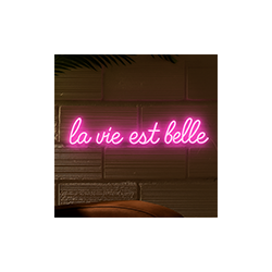 Led neon la vie est belle