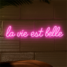 Led neon la vie est belle