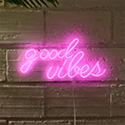 Led neon good vibes