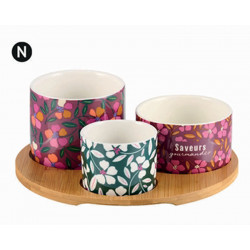 Plateau rond 3 raviers saveurs gourmandes DLP