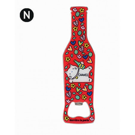 Décapsuleur chat bonheur rouge DLP