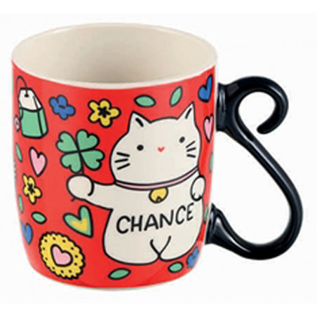 MUG Houba chat bonheur rouge