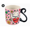 MUG Houba chat bonheur rose