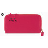 Porte feuille  Compagnon Chat framboise