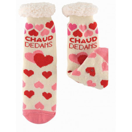 chaussette Sherpa Coeur chaud DLP