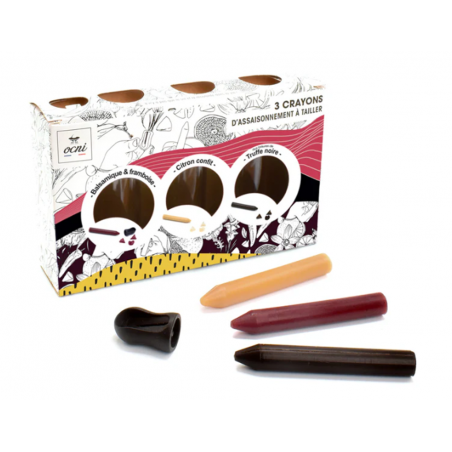 Coffret 3 crayons COMPTruffe, balsamique/framboise, citron OCNI (copie)