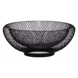 Coupe à fruit cosy noire 25cm Bastide