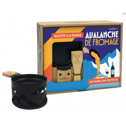 Raclette bougie pour 2 Noir montagne