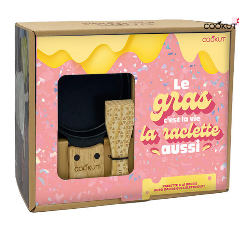 Raclette bougie pour 2 Origami noir