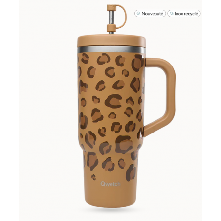 Travel cup isotherme inox Matt WILD CAMEL 900ml QWETCH