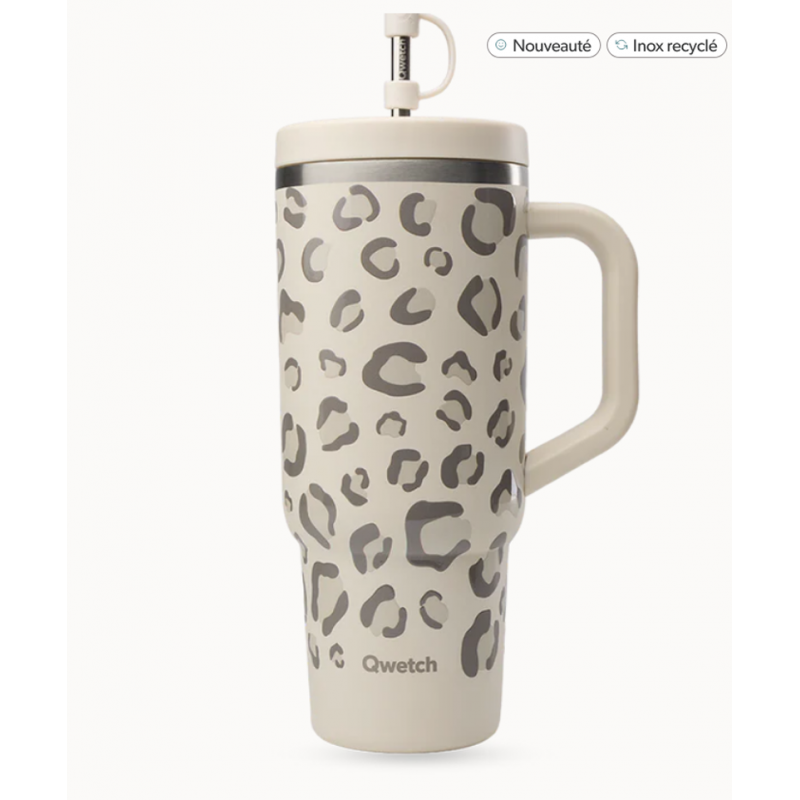 Travel cup isotherme inox Matt WILD SABLE 900ml QWETCH
