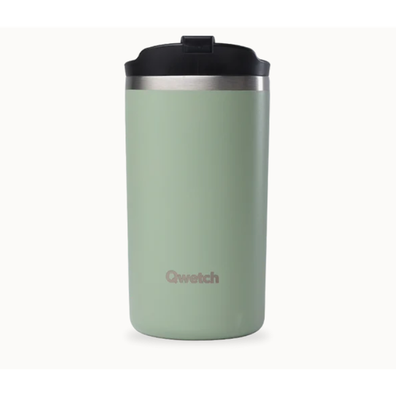 Travel mug Pastel vert tilleul 350 ml Qwetch