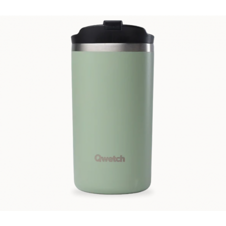Travel mug Pastel vert tilleul 350 ml Qwetch