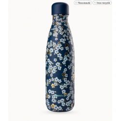 Bouteille isotherme flowers bleu nuit 500 ml
