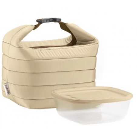Sac isotherme avec compartiment fraicheur Beige