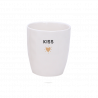 gobelet message kiss doré D7.3*H8.2 OPJET