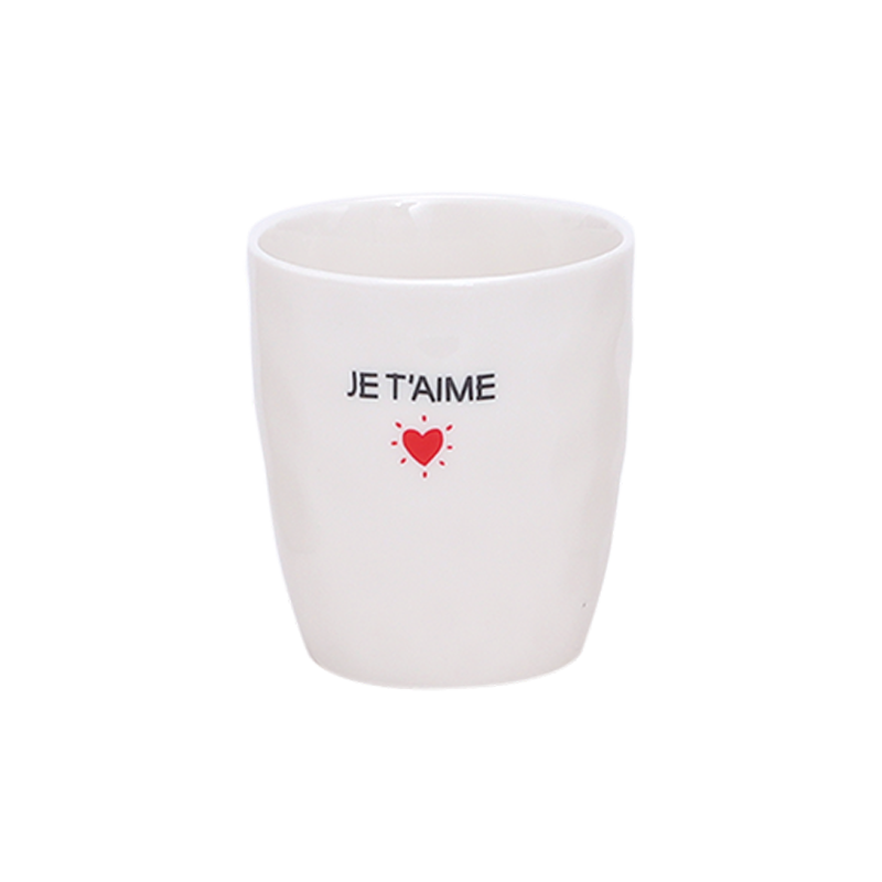 gobelet message je t'aime D7.3*H8.2 OPJET