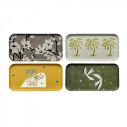 plateau rectangle Elephant assorti L30*15 cm OPJET