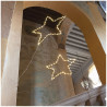 Etoile lumineuse LED perles et métal H 50cm