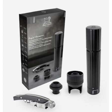 Coffret Tire-bouchon et Pompe POP'N PRESERVE PEUGEOT