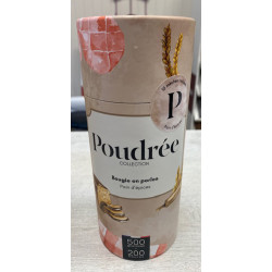 Bougie POUDREE Pain d'épices collection Noel 500g