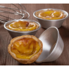 6 moules Pastéis de Nata 5.9*2.3cm alu Patisse