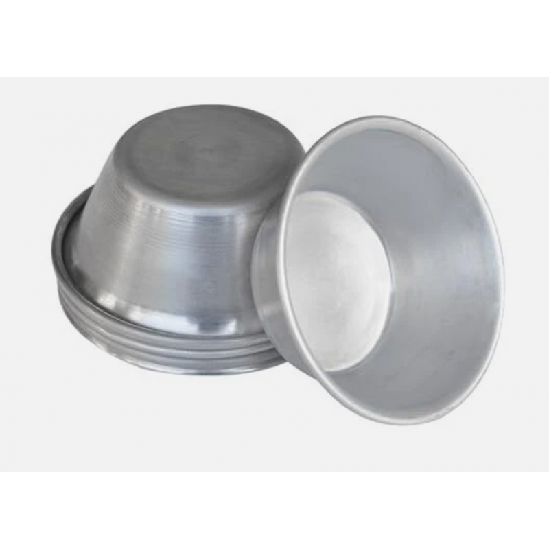 6 moules Pastéis de Nata 6.4*2.7cm alu Patisse