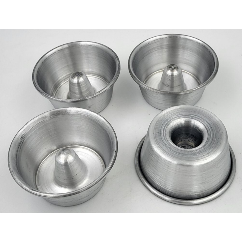 4 mini moules baba/savarin 8*3.6cm alu Pâtisse