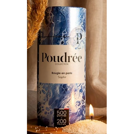 Bougie POUDREE Saphir 500g