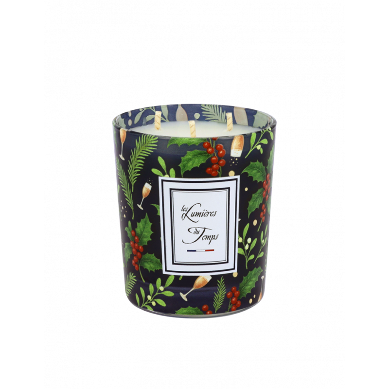 Bougie Noël 180g Champagne Rosé