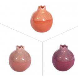Vase grenade coloris assortis H11.5cm Bastide