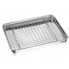 Plat inox + grille 31.5cm Bastide