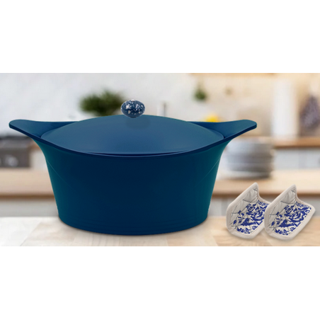 ma jolie cocotte bleue 28 cm COOKUT personnalisable