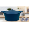 ma jolie cocotte bleue 28 cm COOKUT personnalisable