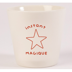 moyen gobelet blanc "Instant magique" 200ml S. Janière