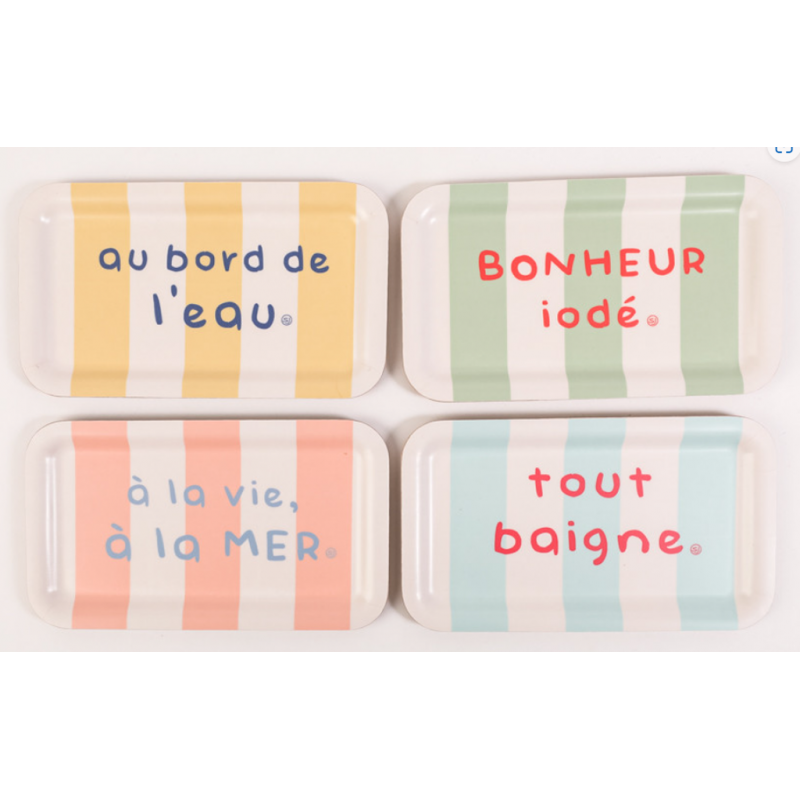 Plateau thermo Tout baigne 4 modèles 13*22 S. janière