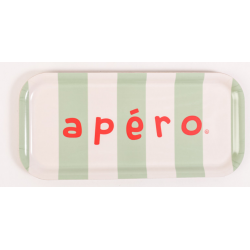Plateau thermo APERO Rayures Apéro 15*32 S. janière