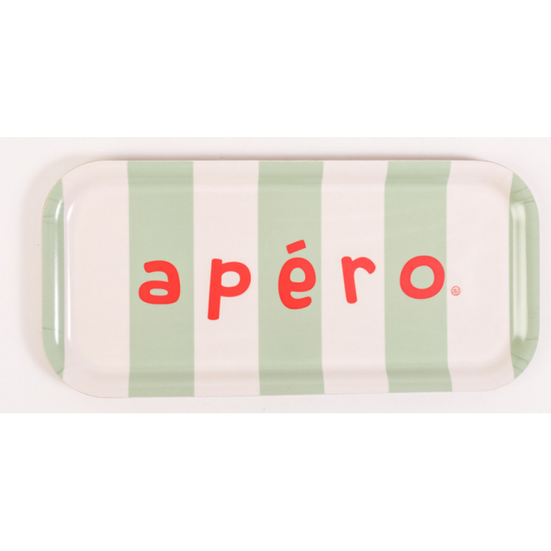 Plateau thermo APERO Rayures Apéro 15*32 S. janière