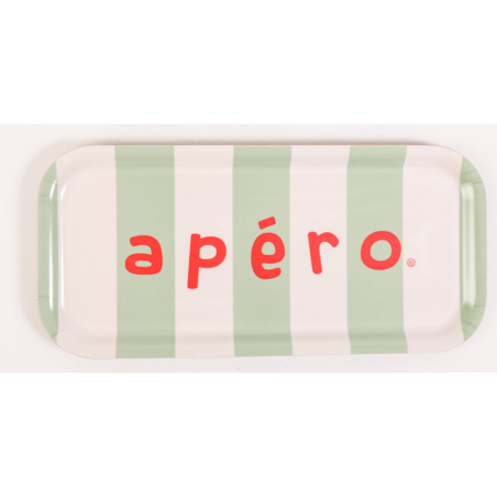 Plateau thermo APERO Rayures Apéro 15*32 S. janière