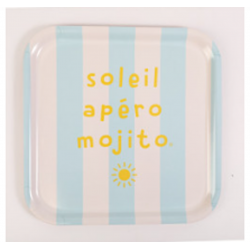 Plateau "Soleil, mojito" 30*30 Sophie janière