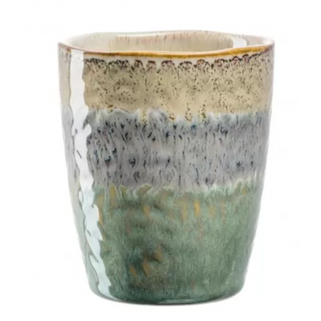 Mug Matera beige vert 300ml LEONARDO