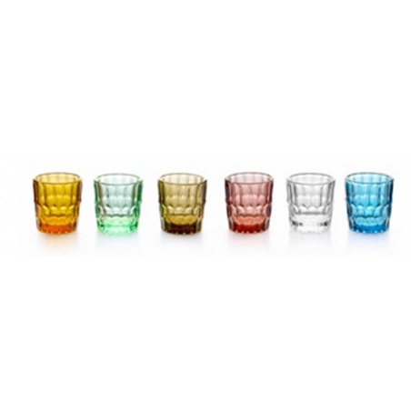 Lot de 6 verres Shot assortis Vanity Guzzini