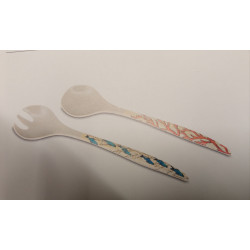 Couverts à salade ROSE ET TULIPANI