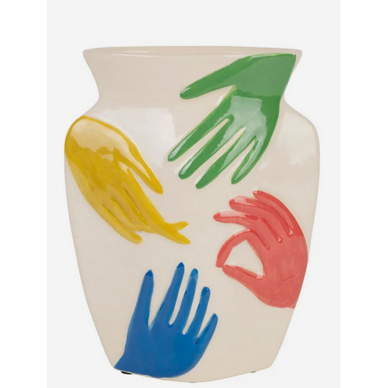 vase main visage arty 17*23