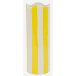 vase cylindrique artist ecru jaune
