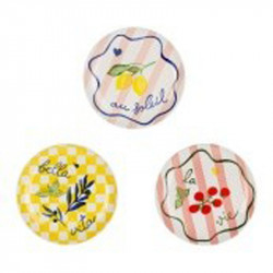 3 assiettes solencia D21 CM